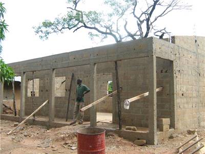 The constuction of the library 