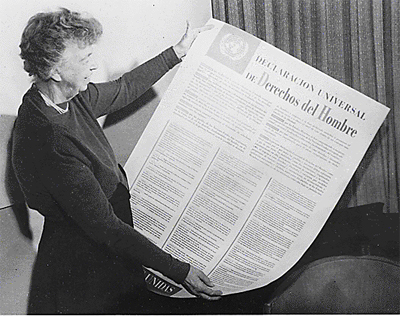 Eleanor Roosevelt and United Nations Universal Declaration of Human Rights in Spanish text Financing the Writing of a Book on a Survivor’s Fight Against Impunity for Human Rights Violations